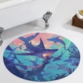 thumbnail image 1 of Underwater World Round Carpet Circle Rug Outdoor Patio Area Rug Washable Large Area Rugs Hallway Room Decor Fitness Mats, 1 of 8