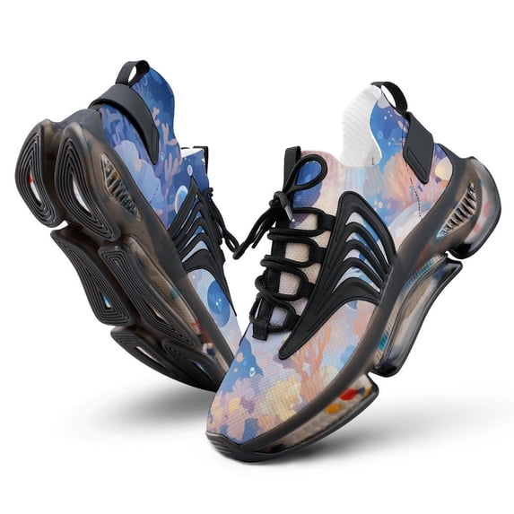 Underwater World Seahorse Walking Shoes for Men Woman Lightweight Tennis Fashion Elastic Sports Shoes Cushion Basketball Shoes