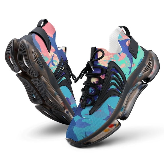 Underwater World Walking Shoes for Men Woman Lightweight Tennis Fashion Elastic Sports Shoes Cushion Basketball Shoes