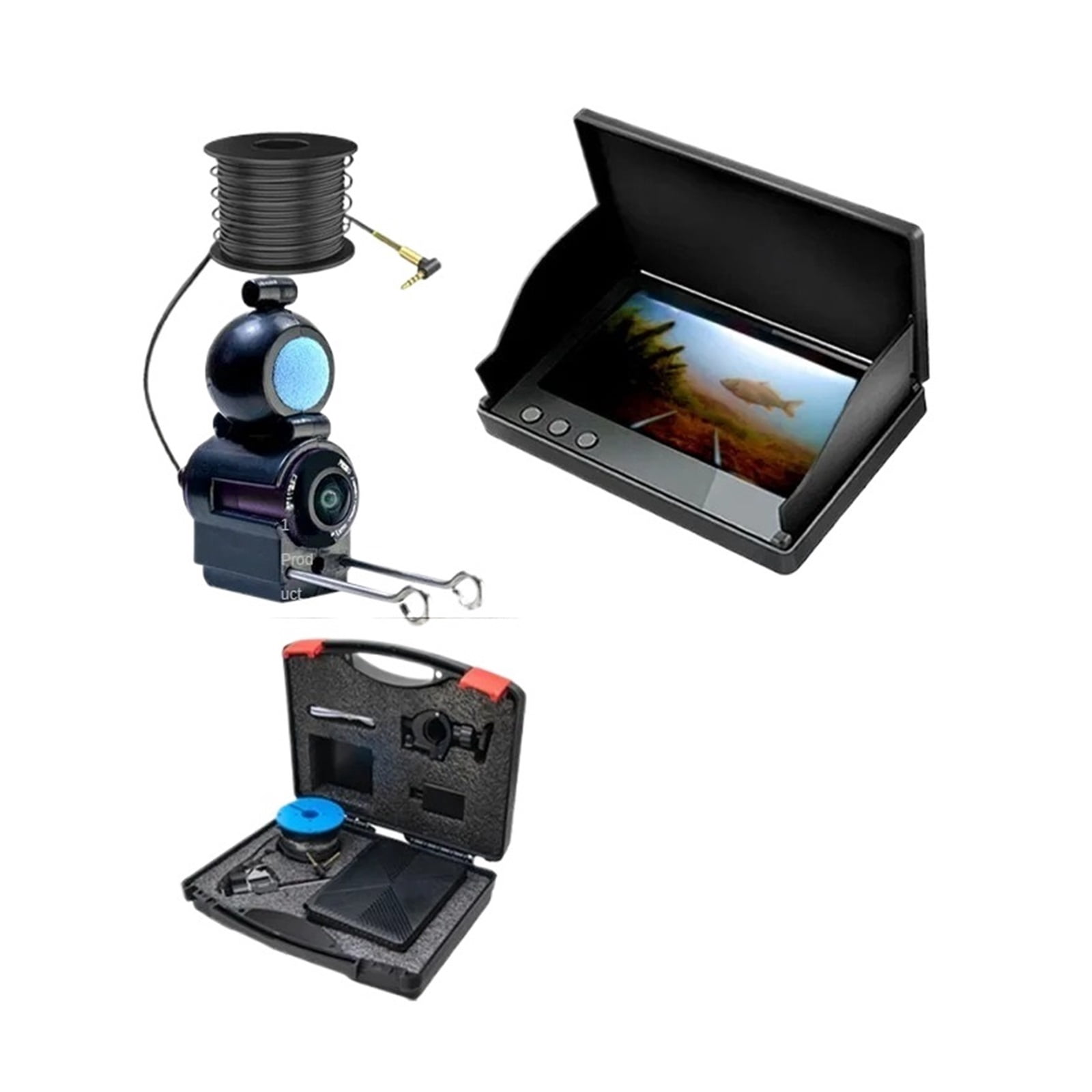 Underwater fish-watching artifact underwater probe visual fish finder ...