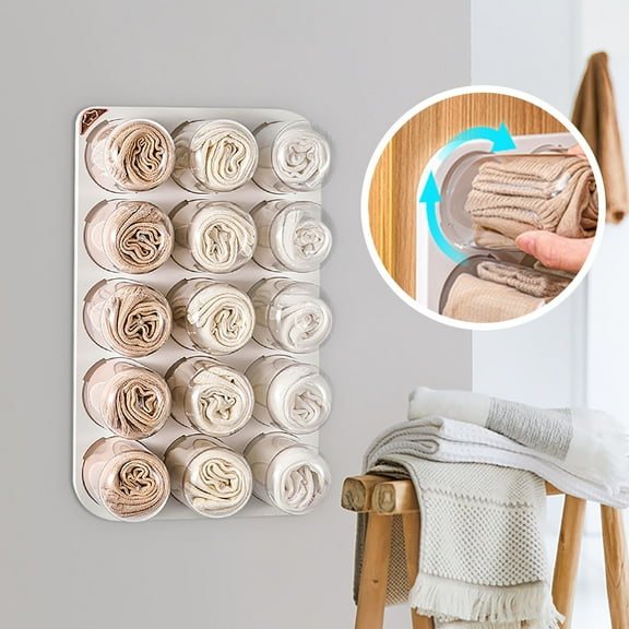 Underwear And Socks Storage Box, Wall Mounted Capsule Organizer, Punch Free Storage Rack, Hanging Storage Shelf