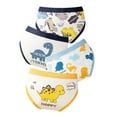 thumbnail image 1 of Underwear for Boys 4 Pack Briefs Cute Cartoon Print Sport Baby Underpants with Elastic Waistband Stretch Breathable Casual Soft Light Blue Boys Boxers Sizes 3-4, 1 of 3