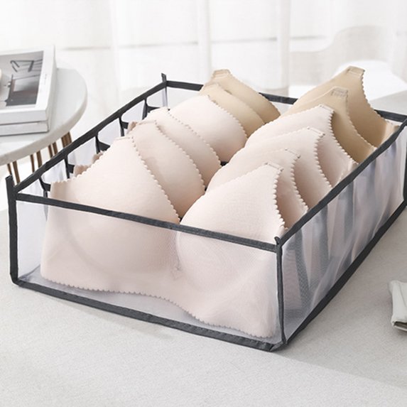 Underwear Bra Sock Storage Boxes, Drawer Divider Compartments Closet Storage Organizer Box