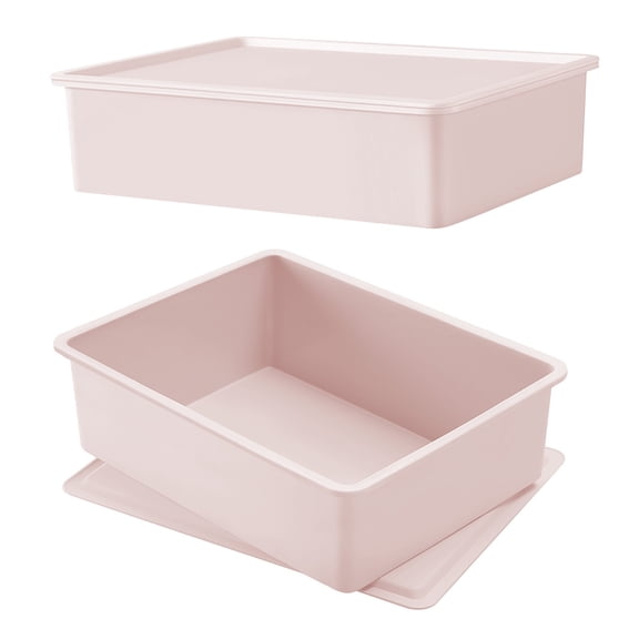 Underwear Drawer Organizer Box with Lid - Panty Storage Compartment
