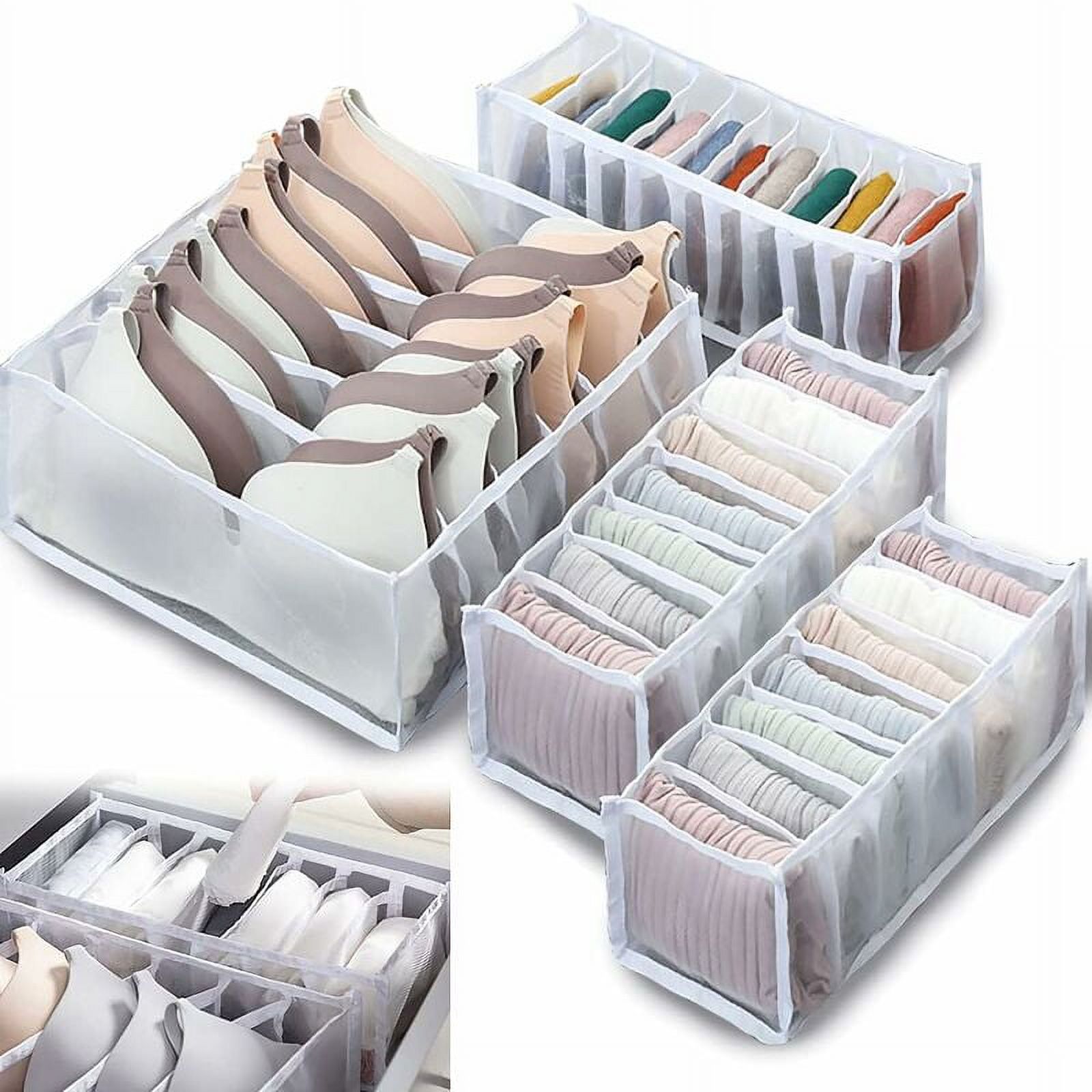 Underwear Drawer Organizer, Foldable Underwear Organization Bra Storage