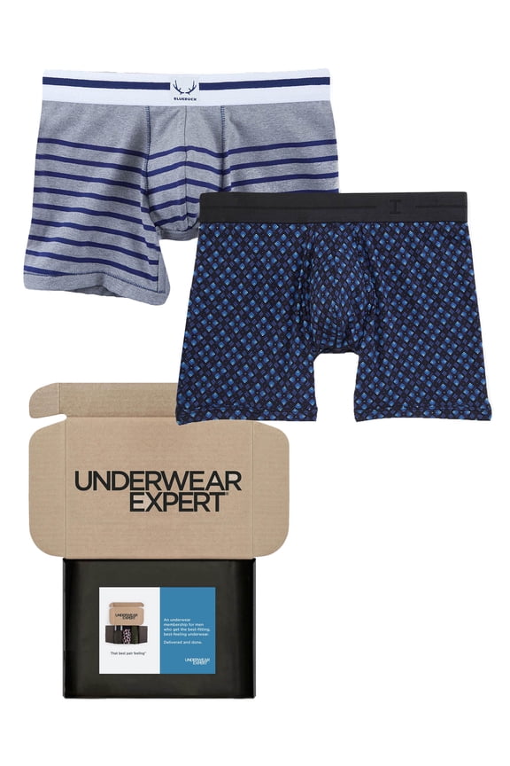 Men's Boxer Briefs Curated Mystery Box, 2 Pairs