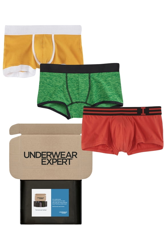 Men's Trunks Curated Mystery Box, 3 Pairs