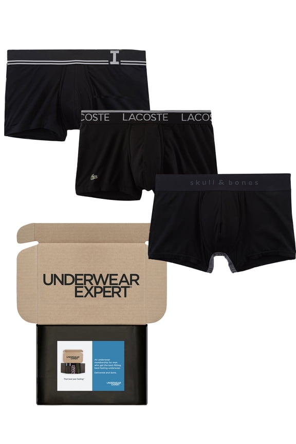 Men's Trunks Curated Mystery Box, 3 Pairs