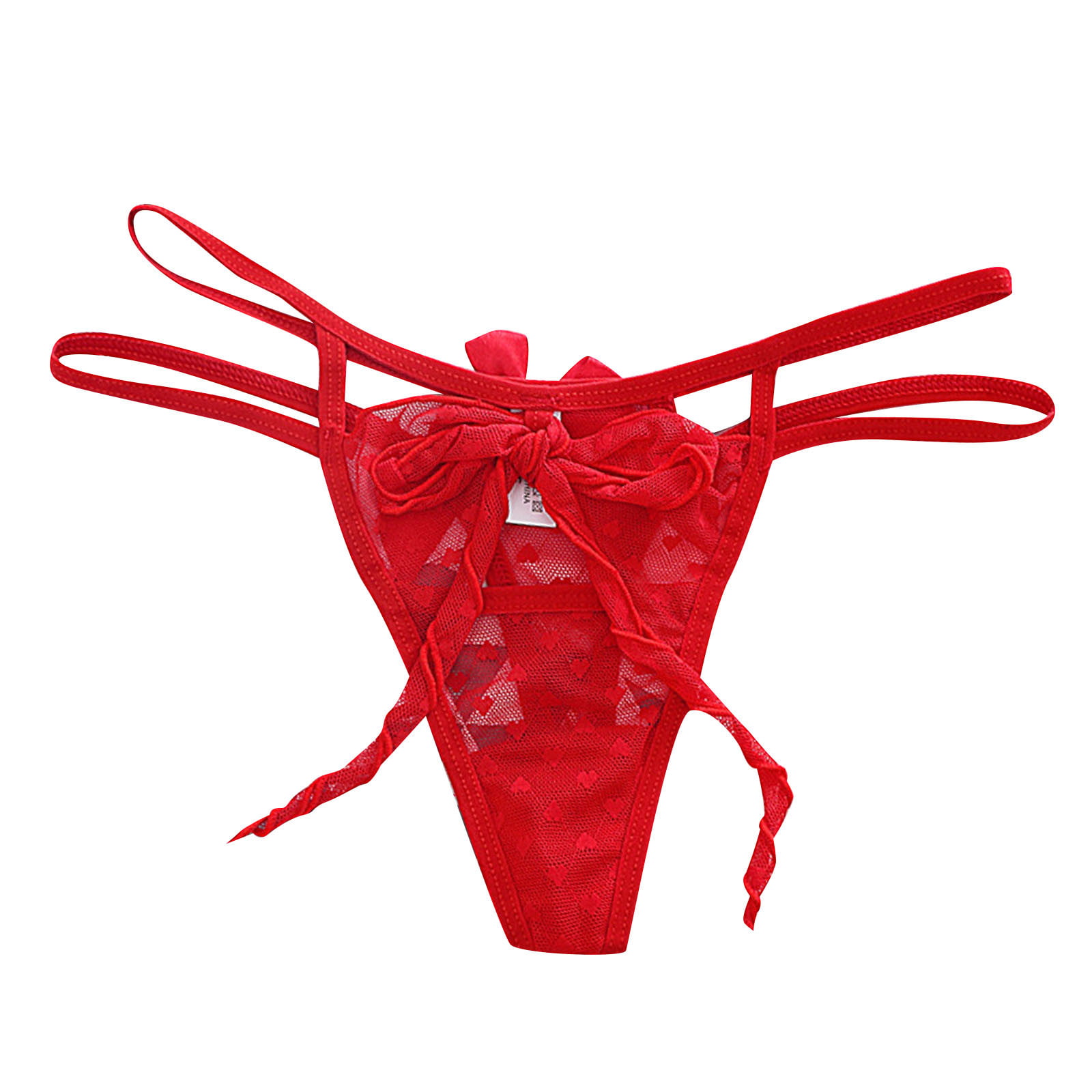 Underwear For Women Lace Transparent Low Waist Seamless T Pants
