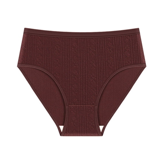 Underwear For Women Solid Color Mid Waisted Seamless For Women Underwear Sexy Panties High Cut Underwear Bikini Panties