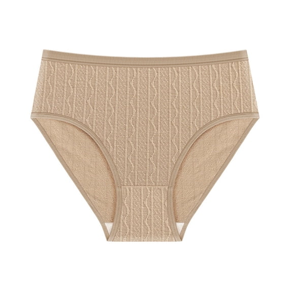 Underwear For Women Solid Color Mid Waisted Seamless For Women Underwear Sexy Panties High Cut Underwear Bikini Panties