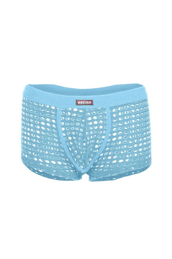 Underwear Men's Breathable Boxer Mesh Underpants Briefs
