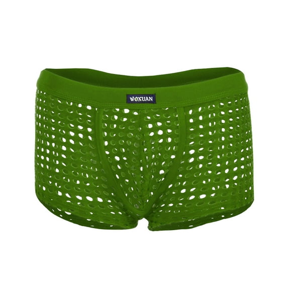 Underwear Men's Breathable Boxer Mesh Underpants Briefs