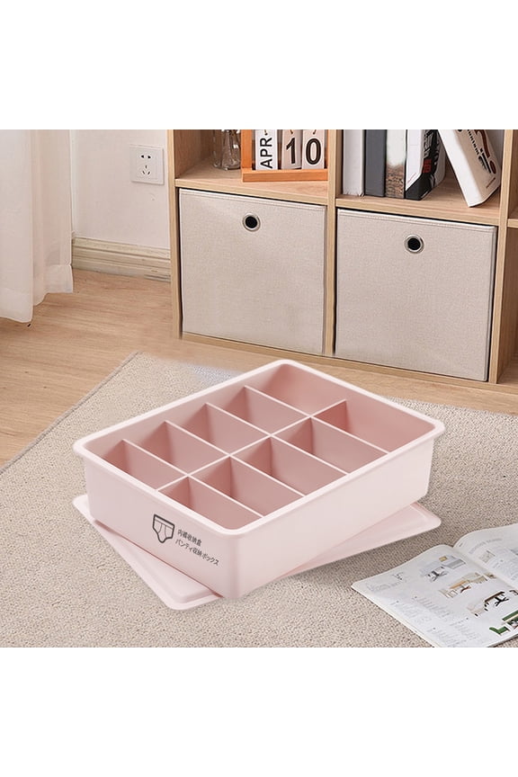 Underwear Organizer, Foldable Bra Underwear Organizer Drawer Divider Storage Organizer for Underwear, Socks, Ties, Bras, Women Underwear Storage Compartment Box