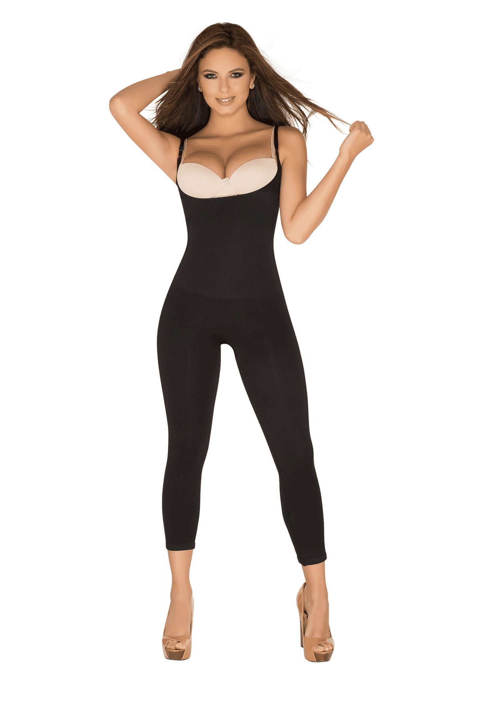 Underwear Shapewear Faja ColombianaFaja Para Mujer Quema Grasa Full Body Shaper OpenBust Capri