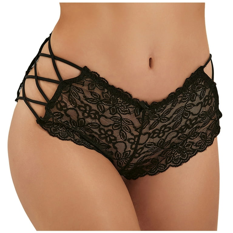 Fishnet and lace panty clearance