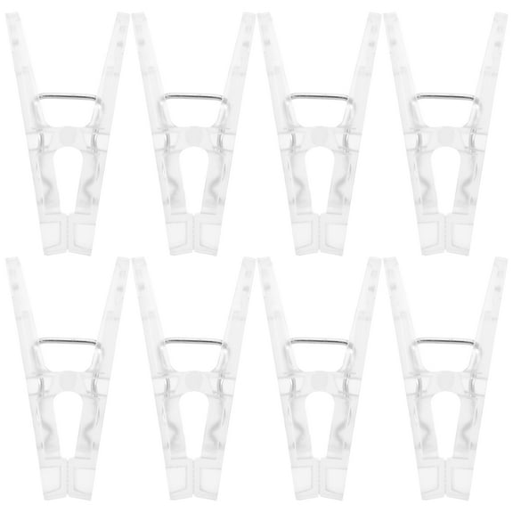 Underwear Sock Clip Quilt Clothes Clips Pins Heavy Duty Plastic Clothespins Thicken White Abs 10 PCS