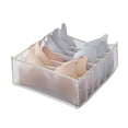 thumbnail image 1 of Underwear Socks Storage Box with Compartments, Mesh Drawer Organizer Foldable, 12.59"L x 12.59"W x 4.72"H Breathable for Closet, 1 of 3