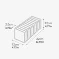 thumbnail image 1 of Underwear Socks Storage Box with Compartments, Mesh Drawer Organizer Foldable, 12.59"L x 4.72"W x 4.72"H Breathable for Closet, 1 of 3