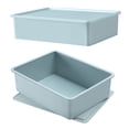 thumbnail image 1 of Underwear Storage Box Drawer Organizer, Clothing Storage Bins with Lid, Stackable Plastic Storage Containers Storing Baskets Box for Socks Underwear(Blue), 1 of 7