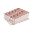 thumbnail image 1 of Underwear Storage Box, Drawer Organizer, Compartment With Lid, P.INK Plastic, Space Saving, Lightweight, Bedroom Organizer, Storage Box, 1 of 6