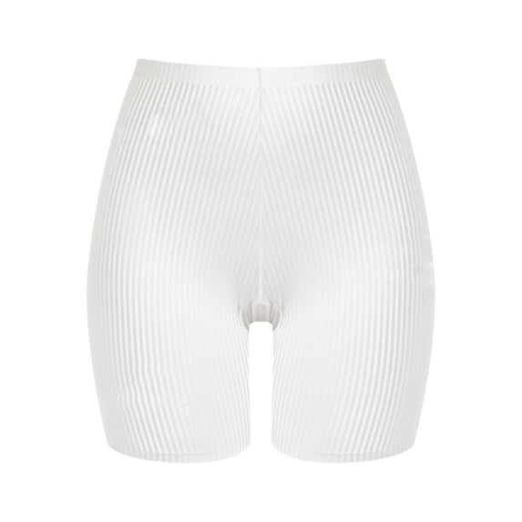 Underwear Women Bikini High Waisted Shapewear for Women Seamless Underwear Boyshorts for Under Dresses Breathable Shorts White L