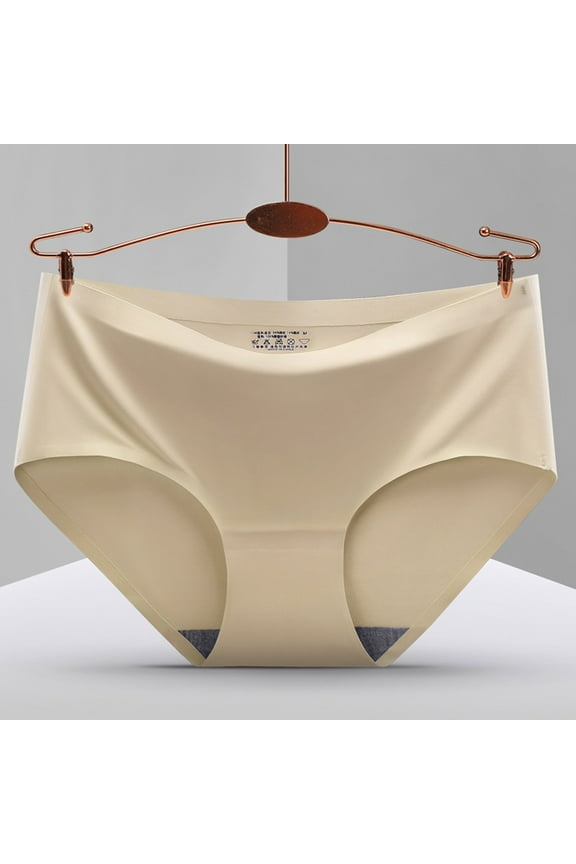 Underwear Women Briefs High Waist Full Coverage Briefs Soft Breathable Postpartum Panties Stretch Underpants High Waisted Underwear Beige