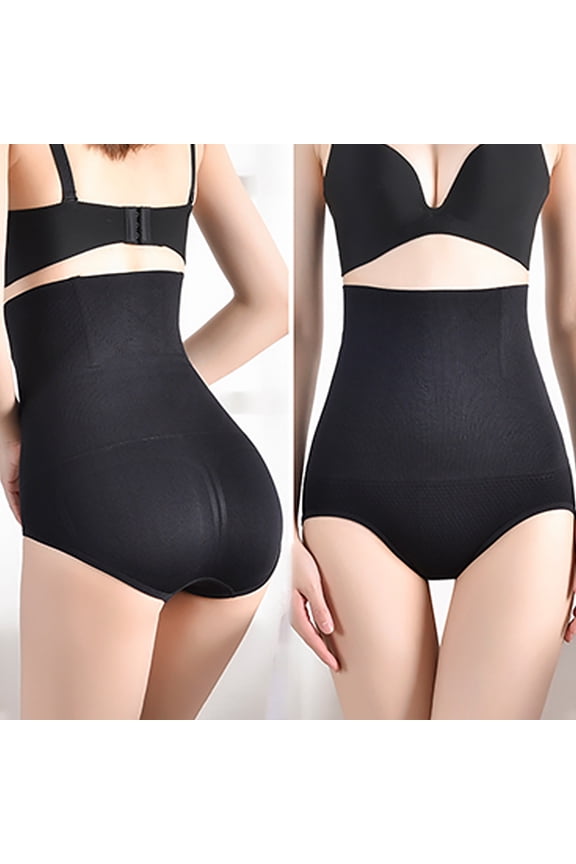 Underwear for Women Briefs Womens High Waisted Tummy Shapewear Comfortable Breathable Seamless Lace Panties Butt Lift Body Shaper Underpants Briefs Womens High Waisted Underwear Black 3XL