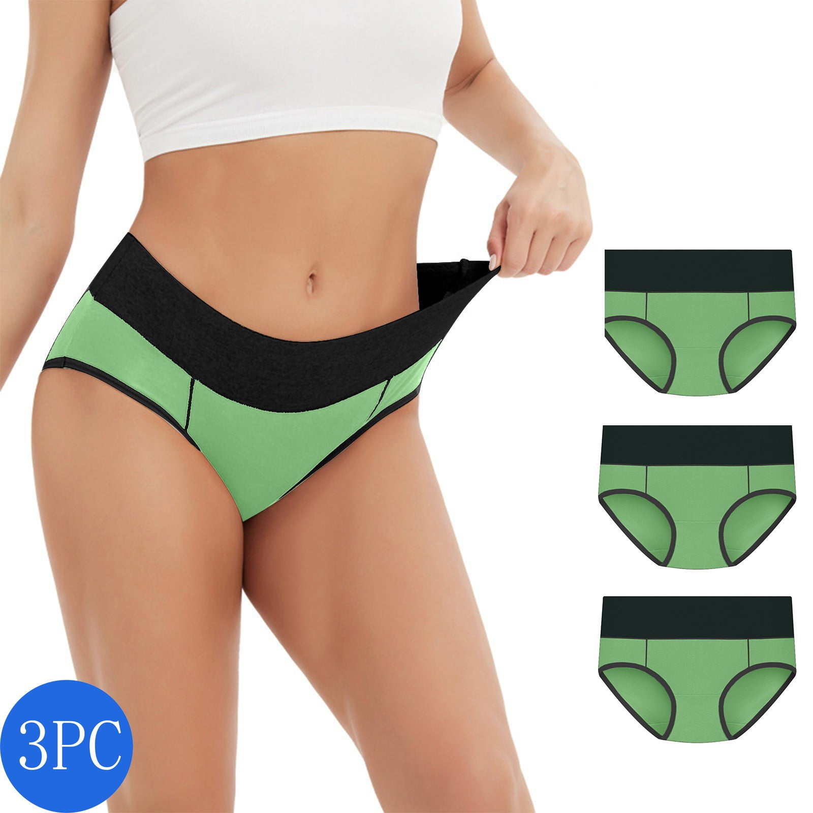 Underwear Women Colored And Minimalist Cotton Waist Lifting And