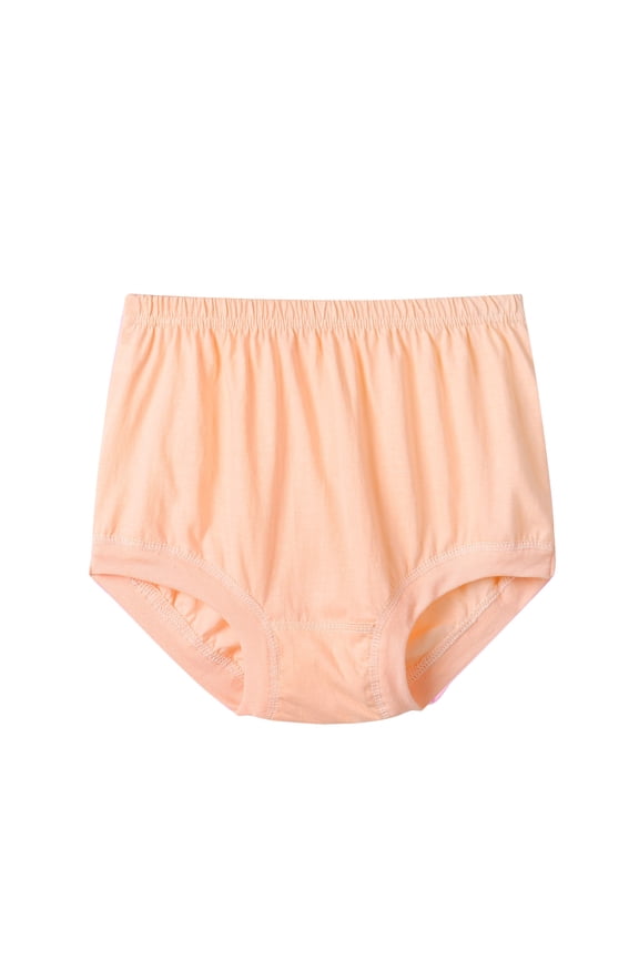 Underwear for Women High-Waisted Plus Size Cotton Underwear for Middle-Aged Elderly Solid Color Loose Granny Panties High Waisted Breathable Comfy Brief Cotton Briefs Yellow XL