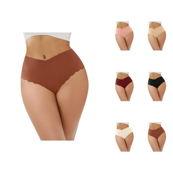 Underwear Women Lace Waistband Full Briefs Ladies High Leg Knickers For Women Soft Stretch Panties