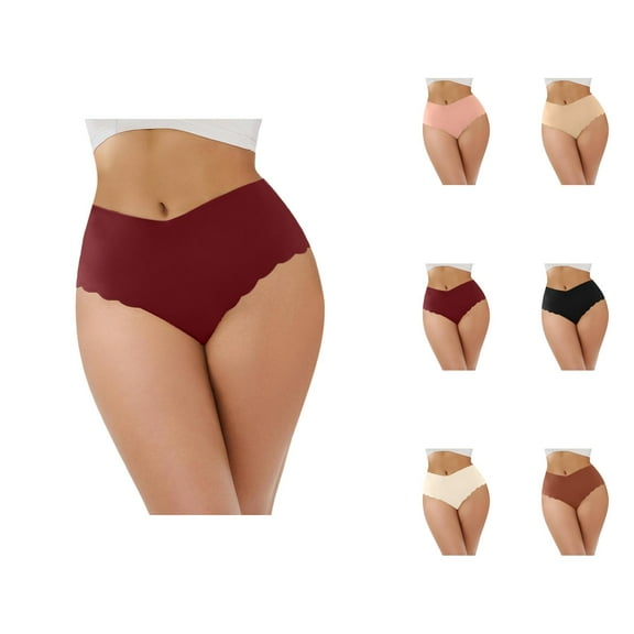 Underwear Women Lace Waistband Full Briefs Ladies High Leg Knickers For Women Soft Stretch Panties