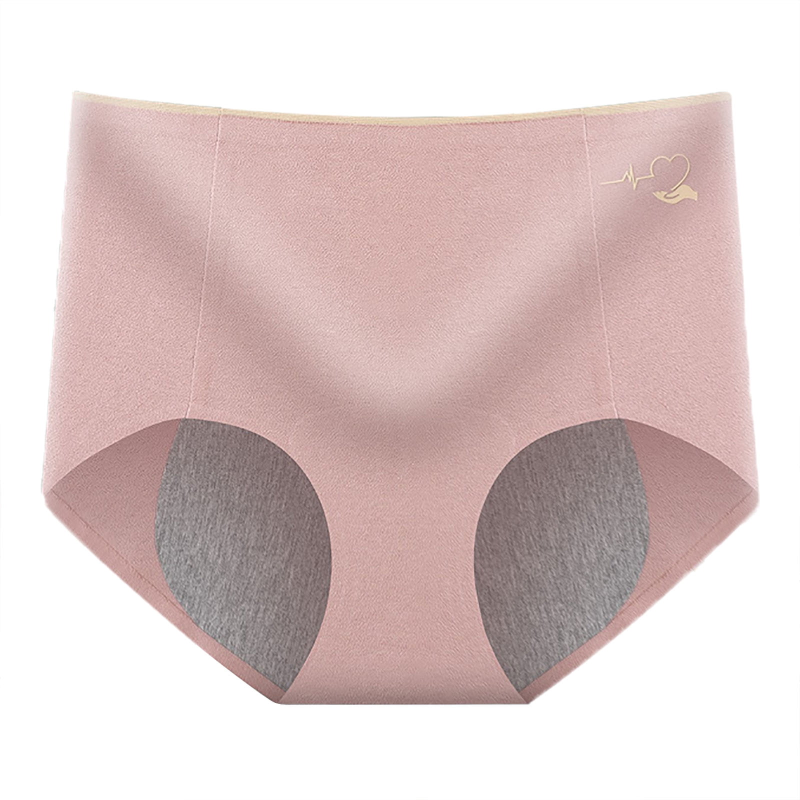 Underwear Women Leak Proof High Waist Cotton Plus Size Period Underwear for Women,3 Pack