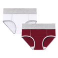 thumbnail image 1 of Underwear Women Pack! Comdrip Women's Cotton Underwear High Waist Briefs Soft Underpants Ladies Full Coverage 2 Pack Womens Underwear Wine M, 1 of 4