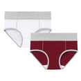 thumbnail image 1 of Underwear Women Pack! Comdrip Women's Cotton Underwear High Waist Briefs Soft Underpants Ladies Full Coverage 2 Pack Womens Underwear Wine XL, 1 of 4
