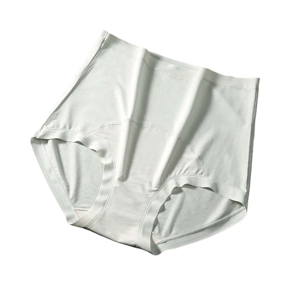 Underwear Women Pack Plus Size Women's Briefs Comfortable High Waist Underwear Women Panties Padded Butt Underwear for Women Green XL