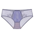 thumbnail image 1 of Underwear Women Pack Underwear French Thin Mesh Lace Panties Womens Sheer Low Waist Bikini Underpants Purple L, 1 of 5