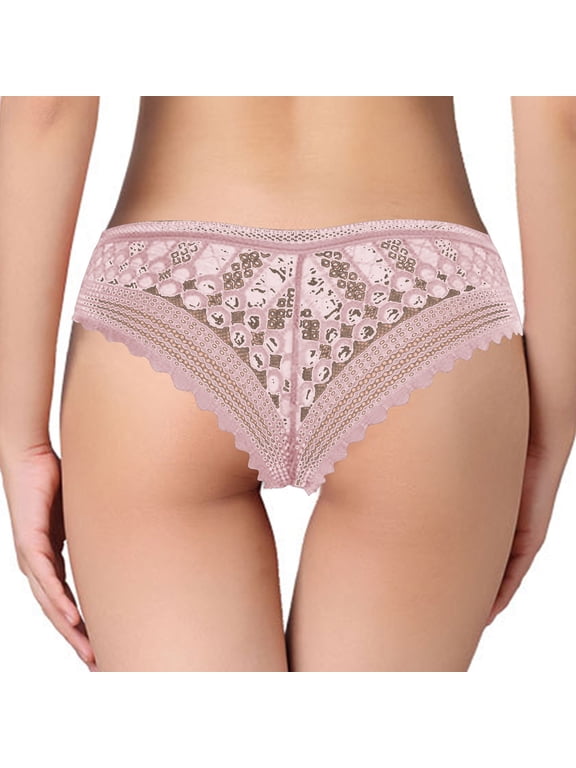 Underwear Women Panties Women's Lace Panties Underwear Satin Panties Lace Briefs Soft Undies Breathable Underpants Briefs for Women XL