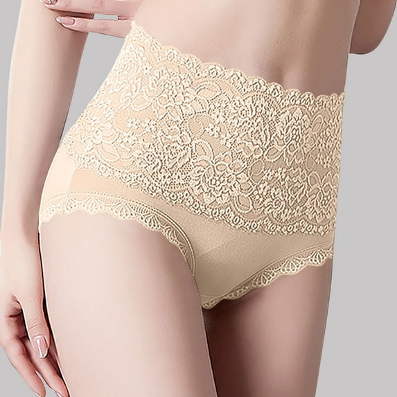 Underwear Women Plus Size, Women's New Lace Pattern Lightweight Breathable Solid Color Underwear