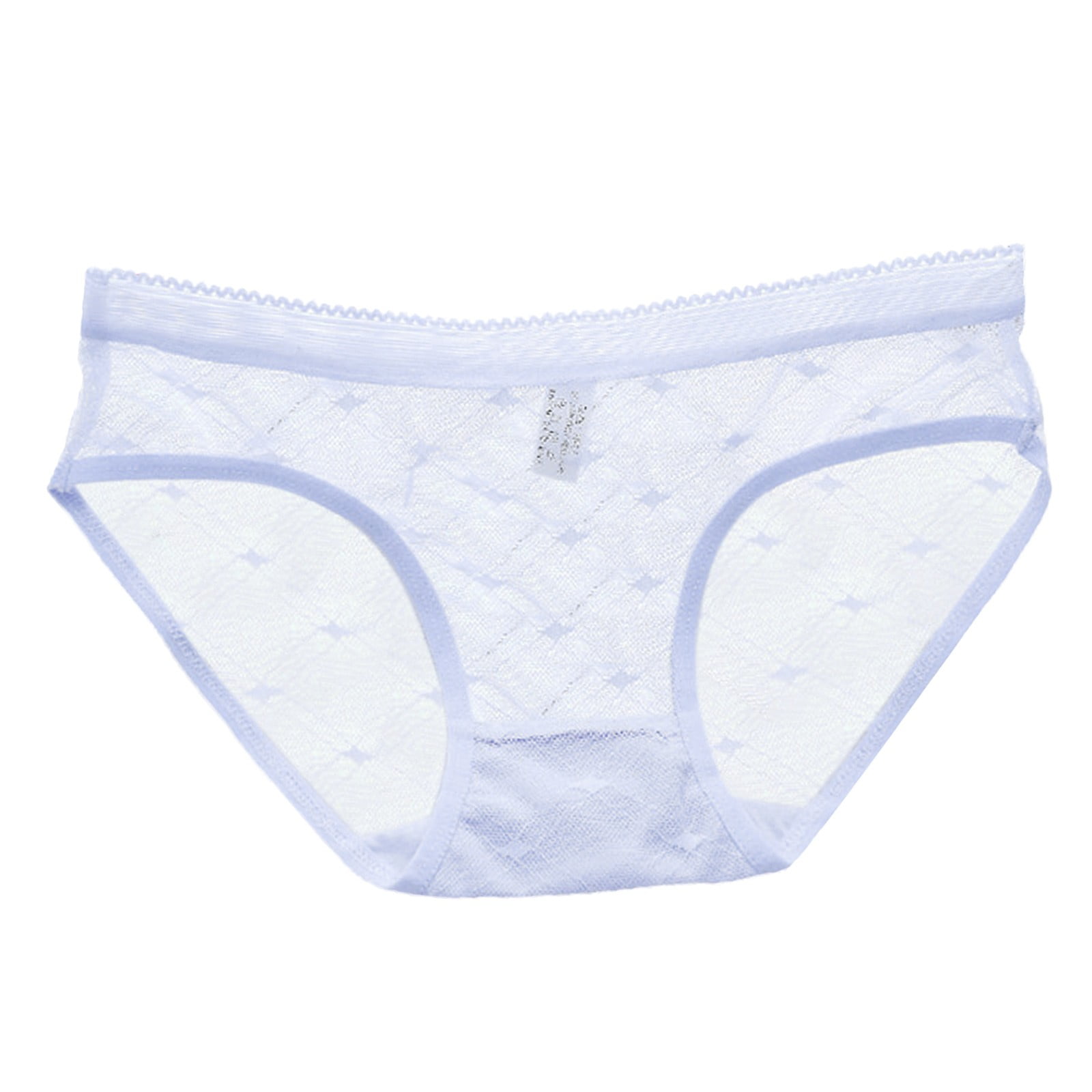 Underwear Women Sheer Lace See Through Mesh Cotton Crotch Seamless Briefs  Womens Panties 