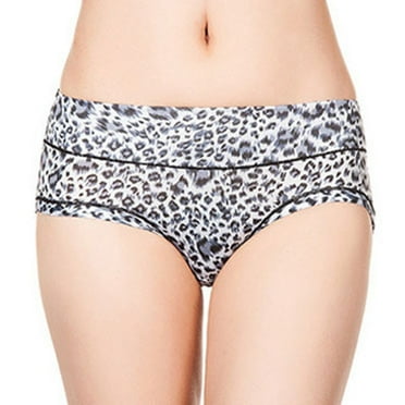 Underwear Women Stretch Sexy Triangle Low Waist Comfortable Leopard Print Underwear Silky Breathable Brief