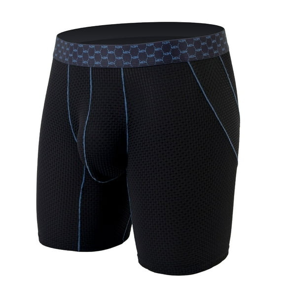 Underwear for Men Boxers Briefs Boxers for Men Men's Ice Silk Underwear Solid Color Underwear Mid Waist Underwear