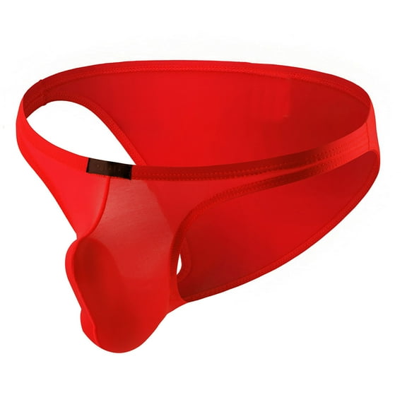 Underwear for Men Open Crotch Mens Underwear Youth Ice Silk Thin Style Transparent Low Waist Briefs Men Mens Underwear Briefs