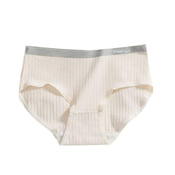 Underwear for Teens Girls Briefs Cotton Mid Waisted Breathable Panties 9-16 Years Juniors Kids Casual Solid Color Stretchy Brief Summer