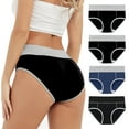 thumbnail image 1 of Underwear for Women Cotton High Waist Panties Seamless Full Coverage Briefs Soft Strech Ladies Breathable Panties 4 Pack, 1 of 9