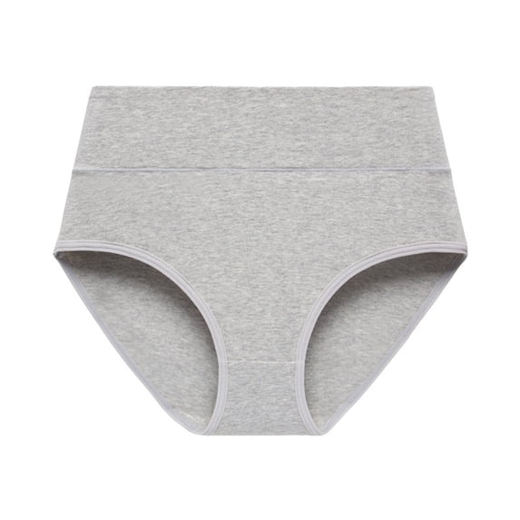 Underwear for Women Elastic High Waisted Lifting Briefs Summer Breathable Soft Panties Grey XXL