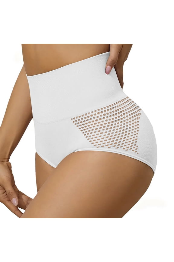 Underwear for Women Seamless High Rise, Microfiber Soft Stretchy No Show Invisible, Elastic Waistband Full Coverage Comfort Brief Panties S-XL