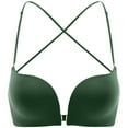 thumbnail image 1 of Underwear for Womens Criss Cross Back Front Snap Closure Bras Casual Fashion Thick Seamless Breathable Bralette, 1 of 5