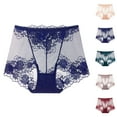 thumbnail image 1 of Underwear for women lace mesh panties – Butterfly bow cross cut-out panties for women, sexy seamless underwear for women, sheer women’s panties for clubwear or romantic date nights, 1 of 4