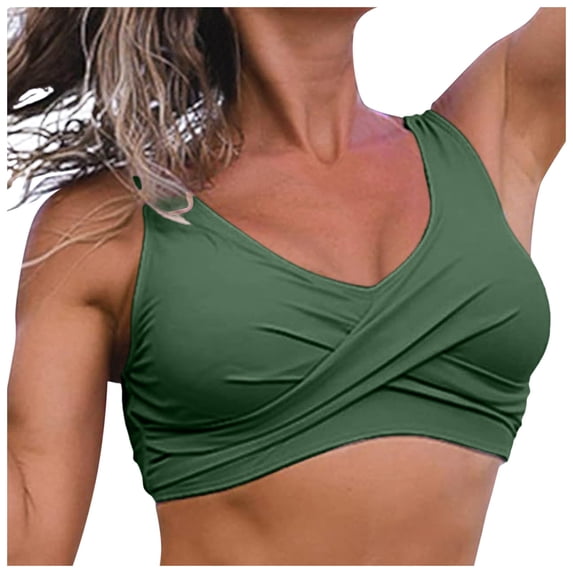 Underwire Bikini Top 36ddWomen's Front Bikini Top V Neck Push Up Padded Swimsuit Top Swimsuit Swim Crop Top Female Womens Bikini & Tankini Tops(GN1,L)